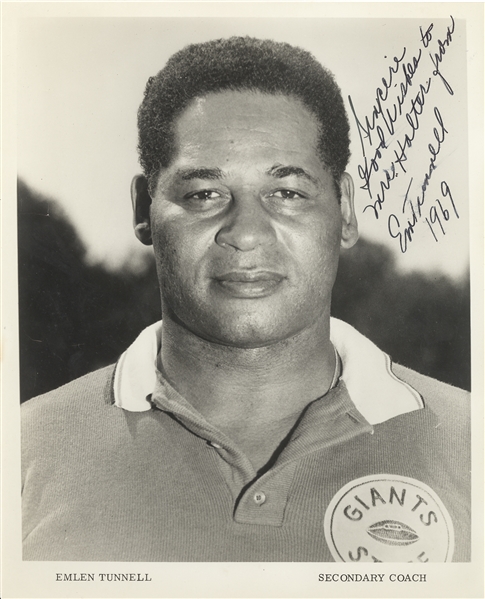 Emlen Tunnell (first African American to be inducted into the Pro Football Hall of Fame.)