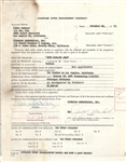 Judy Garland Contract