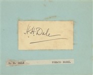 Henry Hallett Dale Nobel in Medicine