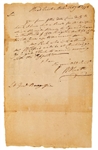 William Heath ALS 1778 to Lt. General Burgoyne about British Officers captured in New York,