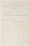 Grover Cleveland Letter Of State