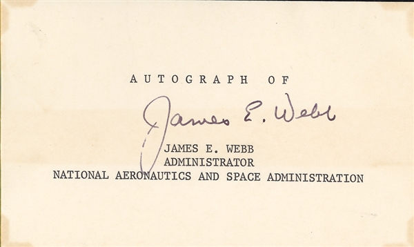 James E. Webb, Jack King, Paul Haney