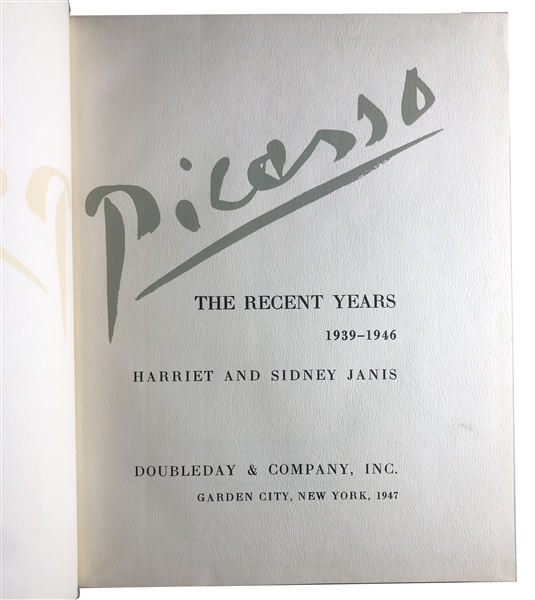  Picasso: The Recent Years 1939-1946, Signed Limited Edition