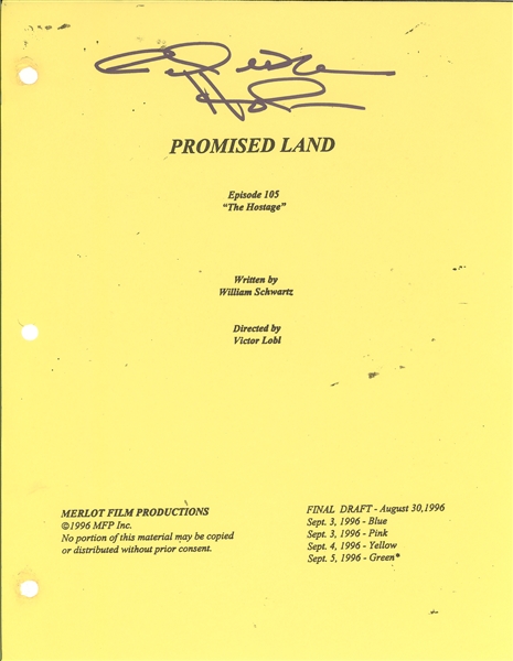 Celeste Holm Signed Promised Land Manuscript