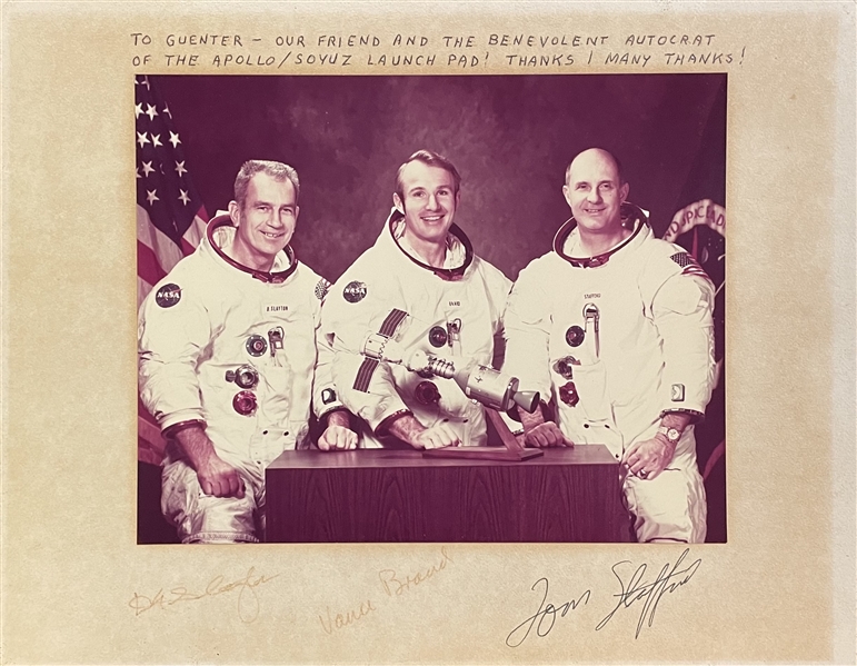 Apollo–Soyuz U.S. Crew Signed Photo
