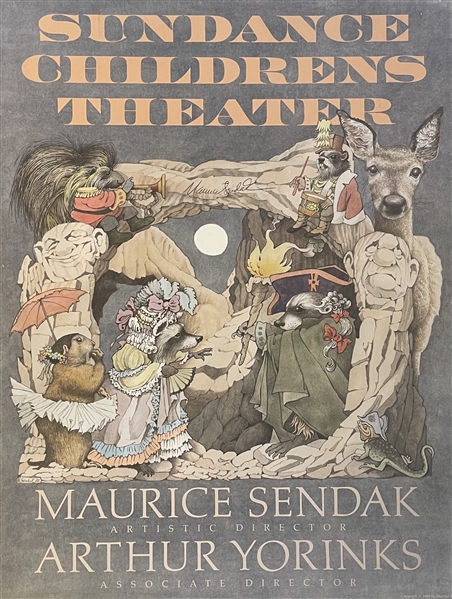 Maurice Sendak Signed Sundance Children's Theater Poster