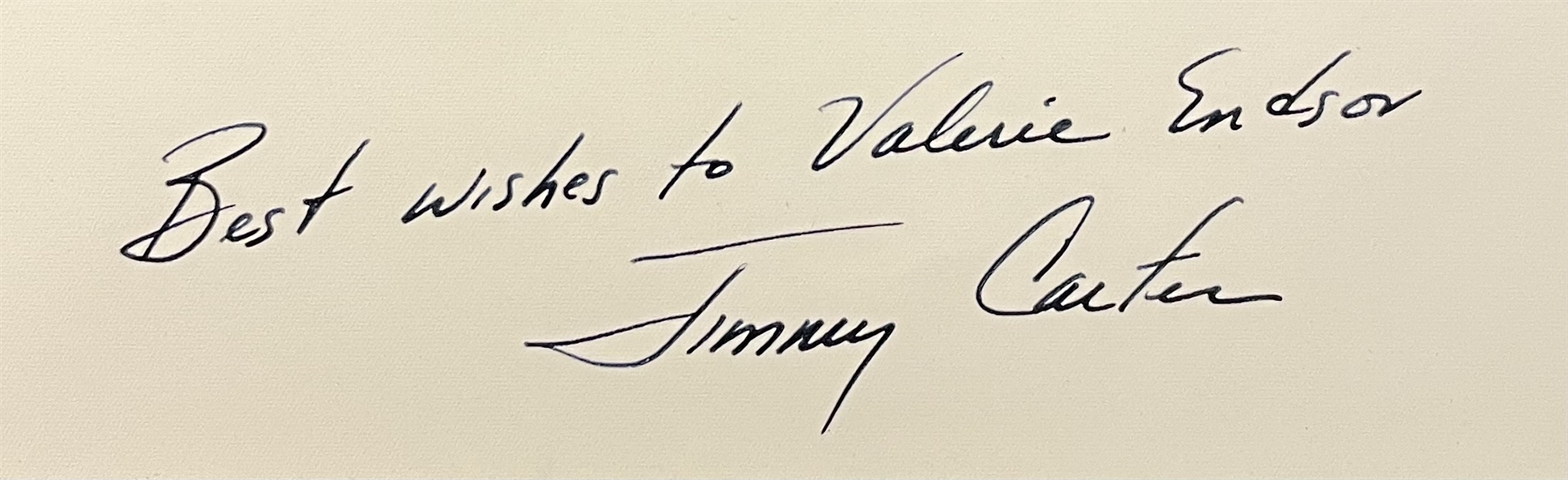 Jimmy Carter Signed Photo 