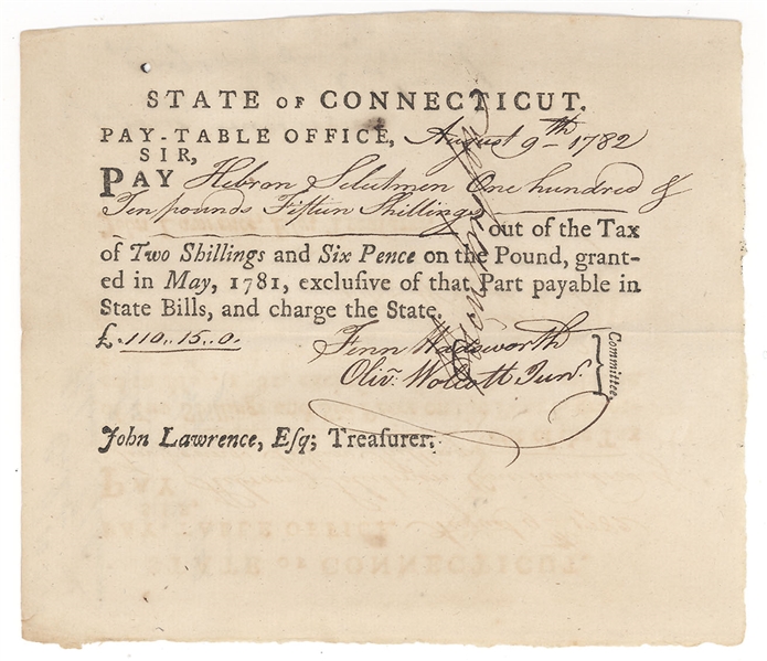 3 Revolutionary War Pay Order