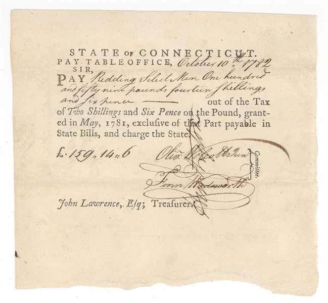 3 Revolutionary War Pay Order