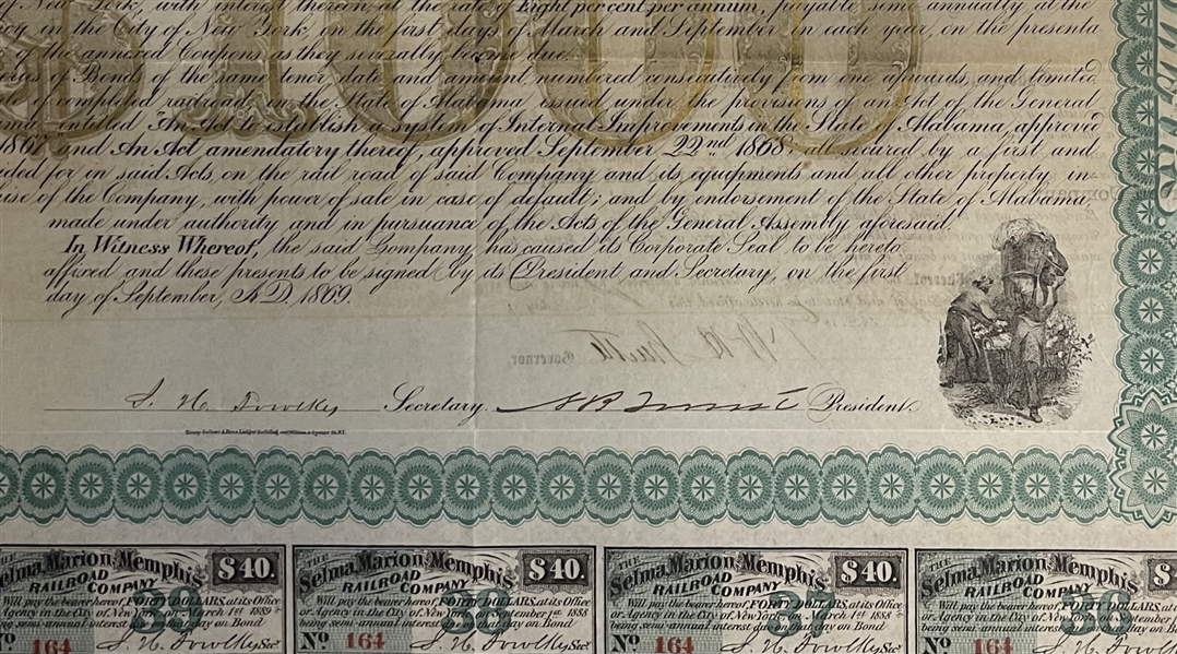 Nathan Bedford Forrest Double Signed as Bond