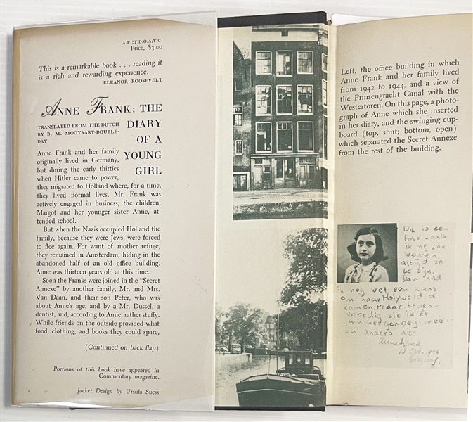 Anne Frank 1st Edition Diary of a Young Girl 