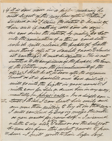 Andrew Johnson 8 page Autograph Letter Signed..Great Content
