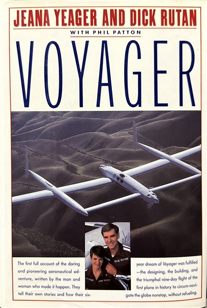 Jeana Yeager and Dick Rutan. SIGNED. Voyager.