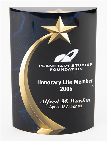 Al Worden's Membership Award from the Planetary Studies Foundation