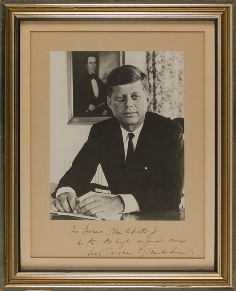John F. Kennedy Signed Photo