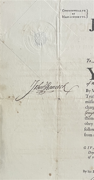 John Hancock Signed Appointment