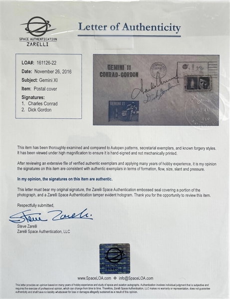 Gemini XI - Charles Conrad/ Dick Gordon Signed First Day Cover