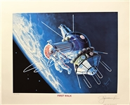 Alexei Leonov Signed Limited Edition "First Walk" Lithograph, #627/950
