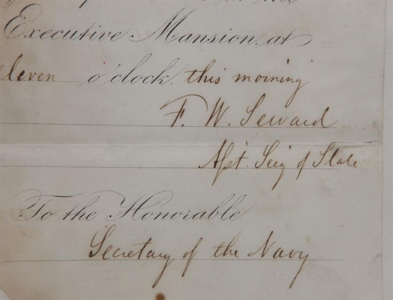 Important Memorandum the Day after Gettysburg July 5th, 1863 where Lincoln asks all Department Heads of the cabinet to meet him at the Executive Mansion