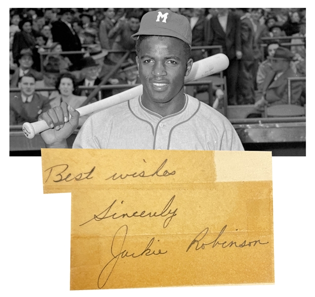 Jackie Robinson and Brooklyn Dodgers, 1948-49 autographs