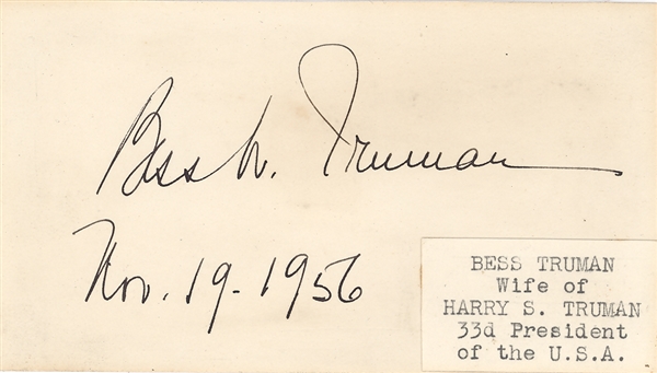 Harry Truman & Bess Truman