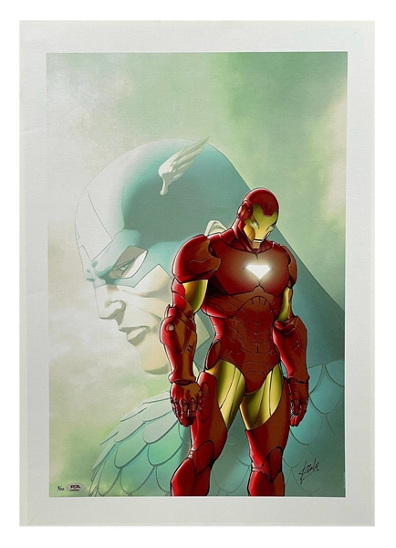 Stan Lee signed Iron Man  Giclee on Canvas 