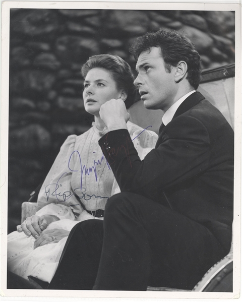 Ingrid Bergman & Rip Torn Signed Photo 