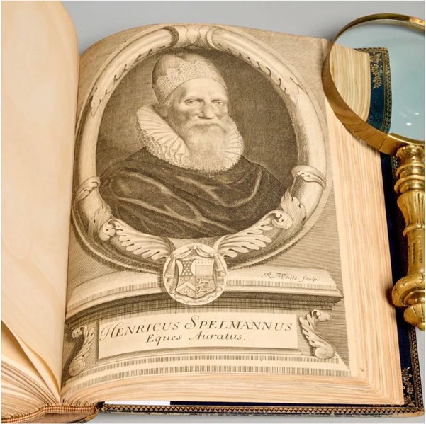 An impressively extra-illustrated copy of Dibdin’s famed work on collecting; Including an Original leaf from  Shakespeare’s 1623  First Folio!