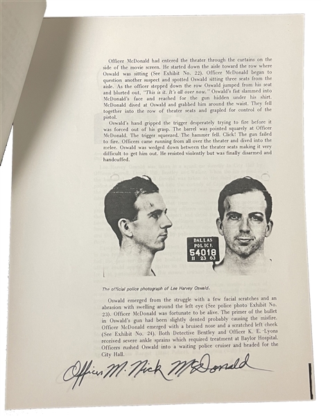 Lee Harvey Oswald: Maurice 'Nick' McDonald Aresting Officer Signed 11 times !