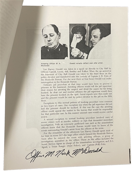 Lee Harvey Oswald: Maurice 'Nick' McDonald Aresting Officer Signed 11 times !