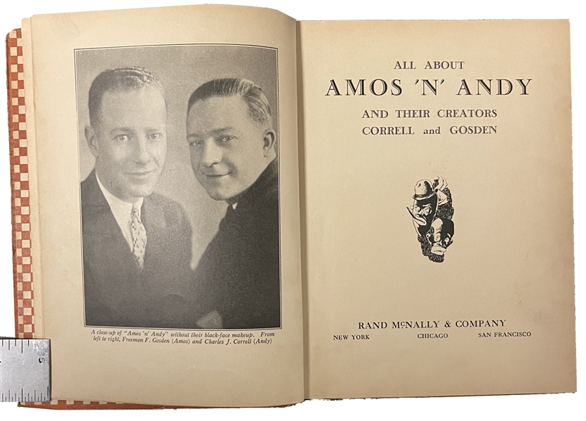 All About Amous n' Andy Hardcover book signed by its Creators Charles Corell & Freeman Gosden Signed Book 