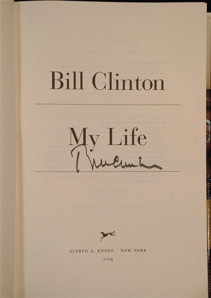 Bill & Hillary Clinton Signed Books