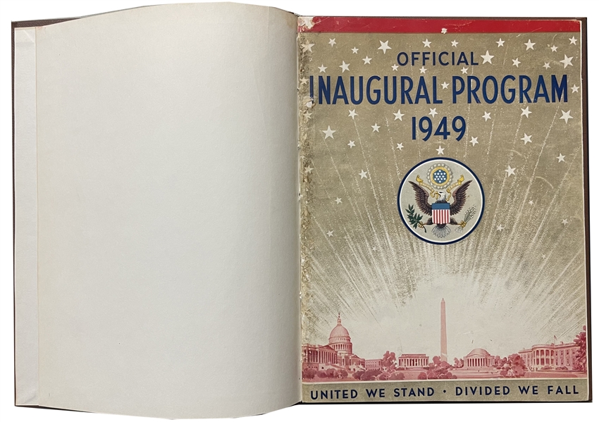 Harry S. Truman Signed 1949 Inaugral Program