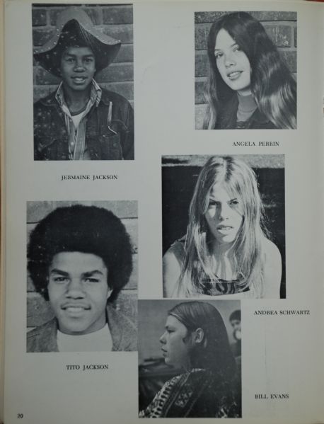 Michael Jackson Signed his 1971 Year Book