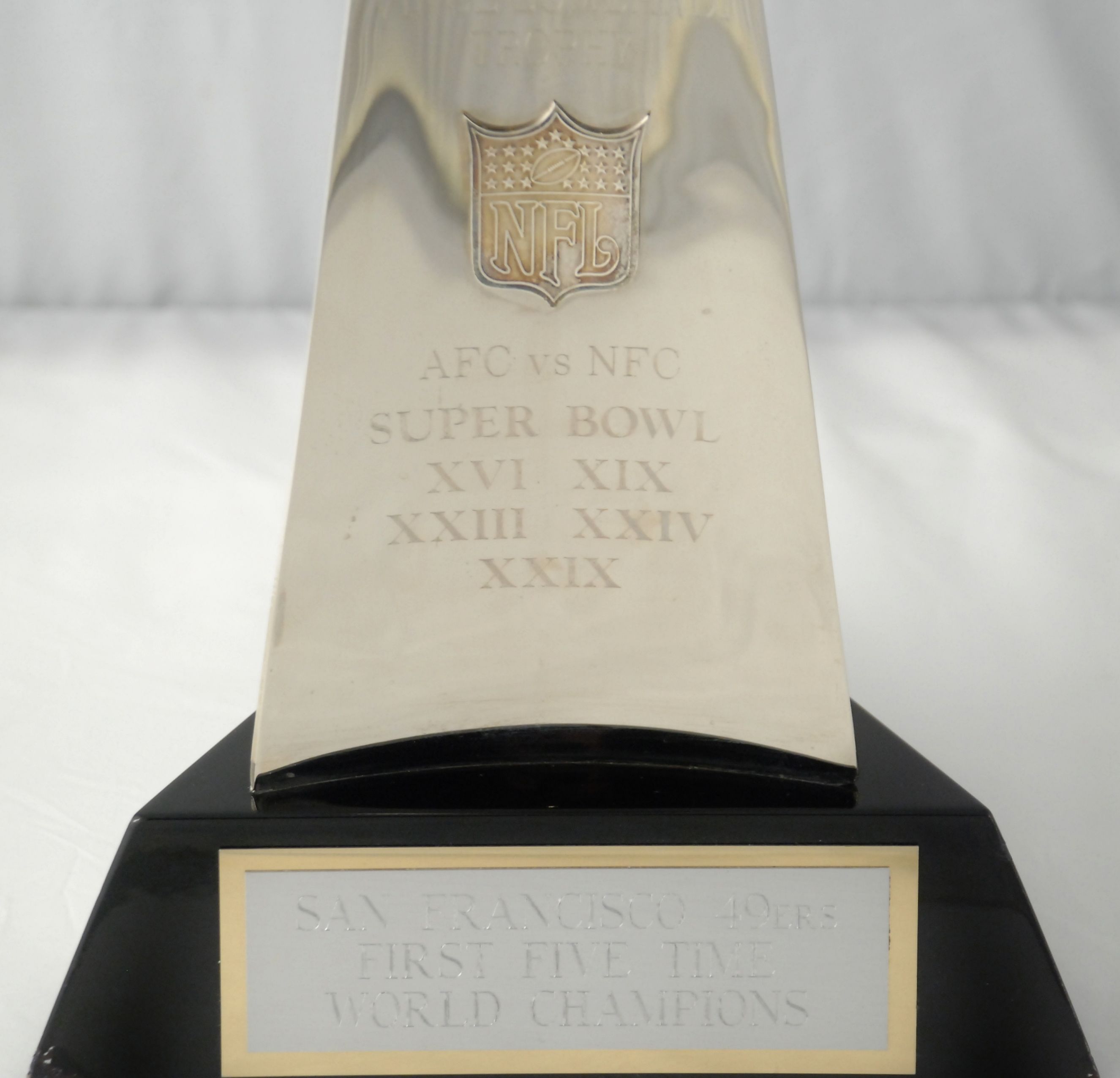 Lot Detail - 1982 San Francisco 49ers Super Bowl XVI Champions Full Sized  Lombardi Trophy