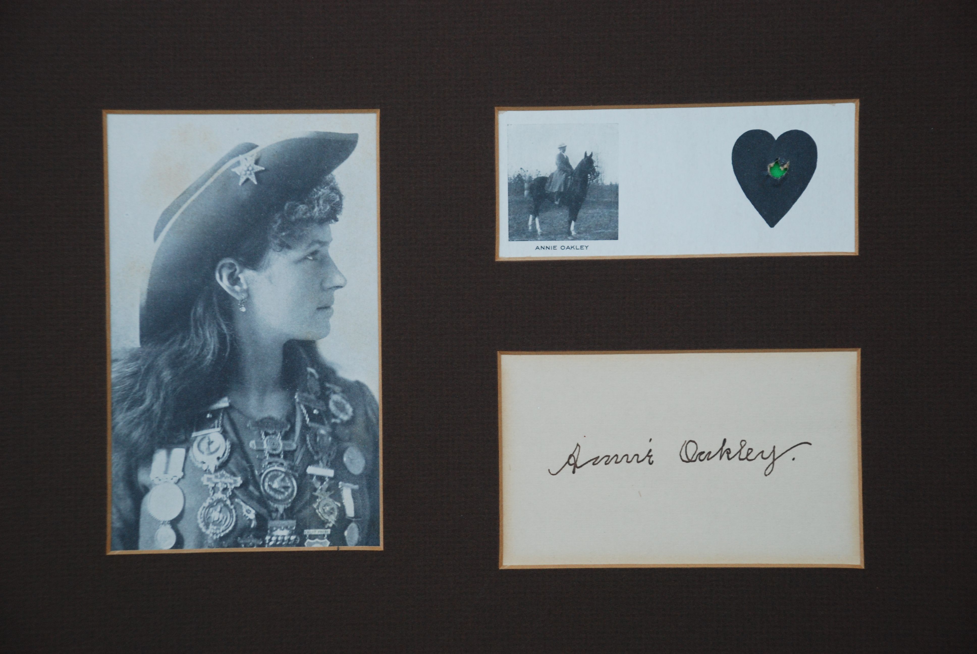 Lot Detail - Annie Oakley Signature and Shot Target Card