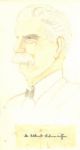 Dr. Albert Schweitzer Signed Original Portrait