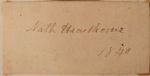 Nathaniel Hawthorne Autograph and original Cabinet Photograph