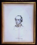 Henry Halleck, U.S. Army Officer, Autographed Watercolor Portrait