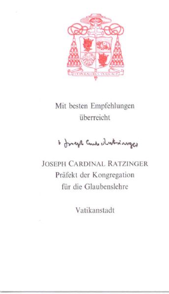 Pope Benedict XVI 