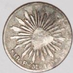 Mexico 1828 1 Real EO MO