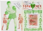 Boxing Program signed by Graziano and Graham