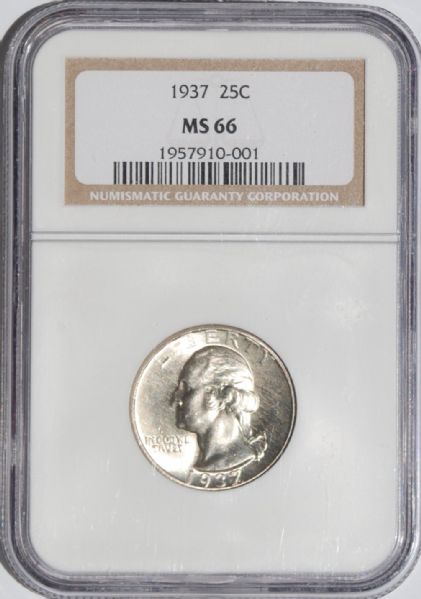 1937 25C MS66 PCGS