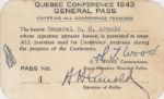 Hap” Arnold’s General Pass To The Quebec Conference