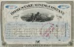Lloyd Tevis Signed Homestake Mining Stock