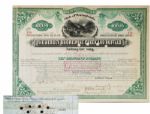 $10,000 RAILWAY BOND OF 1882 JERSEY SHORE, PINE CREEK & BUFFALO RWY SIGNED BY THREE IMPORTANT VANDERBILTS! 