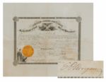 Edwin D Morgan Signed People Of The State Of New York