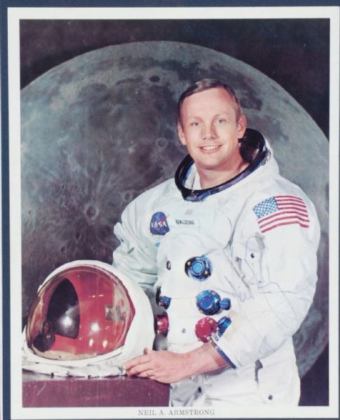Neil Armstrong Uninscribed White Space Suit