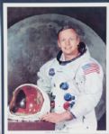 Neil Armstrong Uninscribed White Space Suit