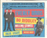 Everly Brothers , Bo Diddley and Little Richard, Grant Signed Program 1963